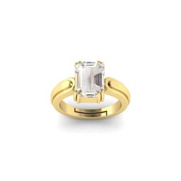 Todani Jems 10.25 Ratti White Sapphire Pukhraj Gemstone Ring-29