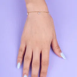 SALTY Stainless Steel Stone Studded Link Bracelet-16