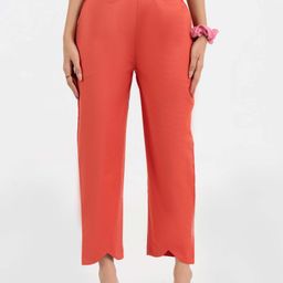 GULABOSITABO Pure Cotton Mid-Rise Straight Fit Trousers-image-30