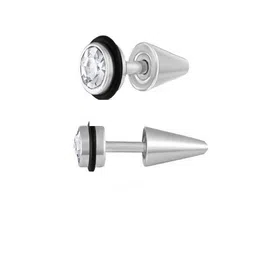 shobhram Set Of 2 Silver-Plated Circular Studs image 3