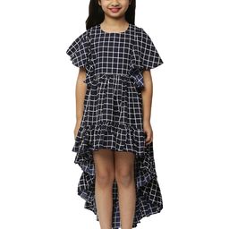 Wish little Flared Sleeve Crepe Fit & Flare Dress-image-88