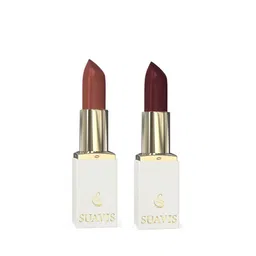 SUAVIS Set Of 2 Infinitely Matte Bullet Lipstick-8g Each-Chocolate Apple-112-Rose Hip-110-21