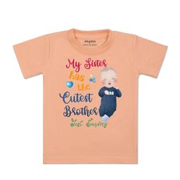 Arvesa Kids Typography Printed Applique T-shirt-image-1
