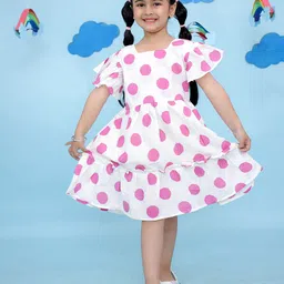 Vastrarth Polka Dot Fit & Flare Dress-27