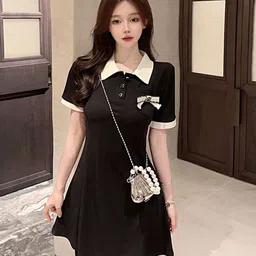 StyleCast x Revolte Chiffon Fit & Flare Mini Dress-image-43