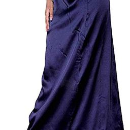 Palvit Fashion SATINPETTICOAT_Navy Blue_18 Satin Blend Petticoat-image-65