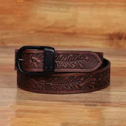 Celtic Unisex Textured Leather Formal Belt-image-34
