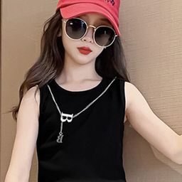 LULU & SKY Girls Round Neck Cotton Tank Top-picture-10