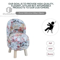 Shadowkart Set Of 2 Blue & Red Printed WoodenOttomans image 5