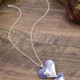 DKane Designs Silver-Plated Twin Hearts Pendant With Chain-image-6