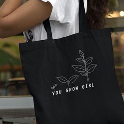 the sack co Black Canvas Tote Bag-image-105
