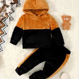 INCLUD Boys Colourblocked Hooded Sweatshirt With Trousers-image-22