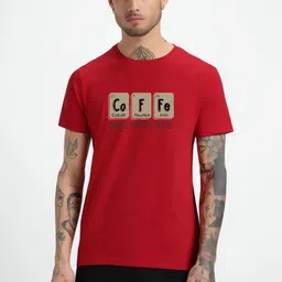 HESHA Typography Printed Round Neck Pure Cotton T-shirt-picture-57
