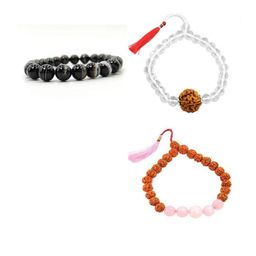 Divine souvenirs Unisex Set Of 3 Artificial Beaded Elasticated Bracelets-image-74