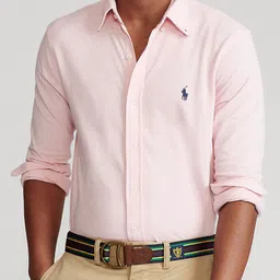 Polo Ralph Lauren Men Slim Fit Button-Down Collar Solid Cotton Formal Shirt-picture-27