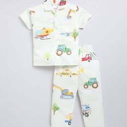 NAUTI KIDZ Boys Printed Pure Cotton Night suit-image-91