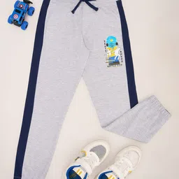 Pantaloons Junior BoysPure Cotton Slim Fit Track Pants-picture-36