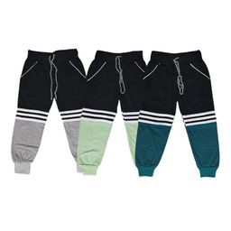 BAESD Kids Pack Of 3 Cotton Mid-Rise Joggers-picture-11