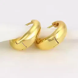 Teeragaj Unisex Stainless Steel Circular Hoop Earrings-picture-21