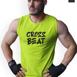 3Colors Pack Of 2 Printed Breathable Gym Vests VEST-2C-CCUT-BLK EAGLE_GREEN CROSSBEAT_M-image-21