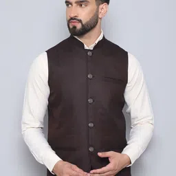 even Printed Woven Nehru Jacket-picture-18