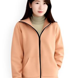Kasendra Women Hooded Solid Bomber Jacket-picture-1