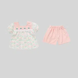 LULU & SKY Girls Printed Top with Shorts-picture-28