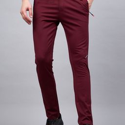 MOUNTAIN COLOURS Men Solid Low-Rise Regular Trousers-image-33