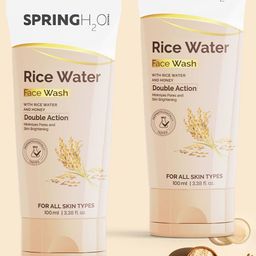 Spring H2O Set Of 2 Rice Water Face Wash With Niacinamide - 100 ml Each-image-11