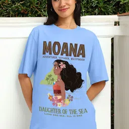 JUNEBERRY Women Printed Drop-Shoulder Sleeves Pure Cotton T-shirt-picture-45