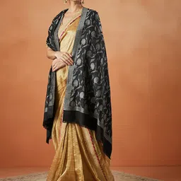 Pashmoda Women Ethnic Motifs Woven Design Shawl-image-56