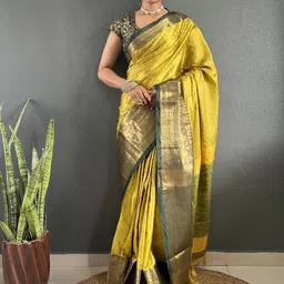 LeeliPeeri Designer Woven Design Zari border Saree-picture-38
