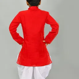 NFC CREATION Boys Embroidered Regular Thread Work Kurta with Patiala image 4