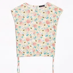 Allen Solly Junior Girls Floral Printed Round Neck Cotton Top-picture-16