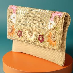 SKIMMER Floral Embroidered Purse Clutch-image-44