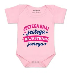 Arvesa Kids-Unisex Pink Cotton Rompers-image-61