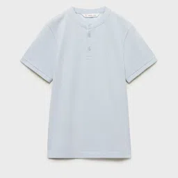 Mango Kids BoysPure Cotton Longline T-shirt-image-50