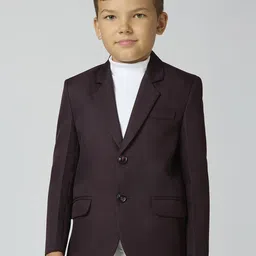 YK Boys Slim Fit Long Sleeve Single Breasted Elegance Blazer-29