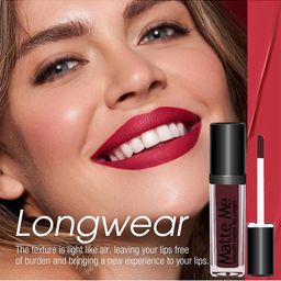 Adbeni Long Lasting Matte Me Liquid Lipstick - 03-Dolce Red- 4ml image 2