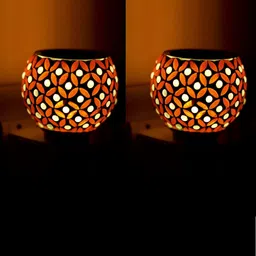 Gojeeva 4 Pcs White & Red Camphor Diffuser Glass With Switch image 5