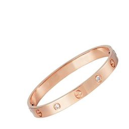 Designs By Jewels Galaxy Women Rose Gold American Diamond Rose Gold-Plated Bangle-Style Bracelet image 4