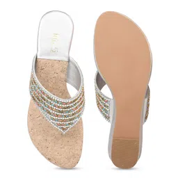 Inc 5 Embellished Open Toe Wedges image 5