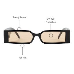 The Tinted Story Unisex Rectangle Sunglasses with UV Protected Lens TTS171 image 3