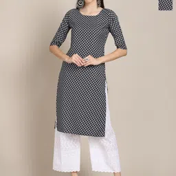 Anouk Rustic Women Pack of 2 Ethnic Motifs Printed Straight Crepe Kurta-image-91