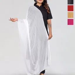 Moda Rapido Selection Of 5 Lycra Tasselled Border Dupatta-picture-26