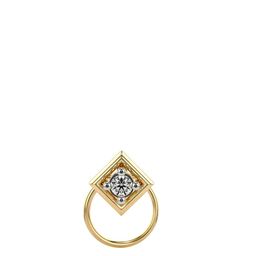 VALANOVA Women 14 Kt Gold Lab Grown Diamon Nosepin 0.19 gm-image-12