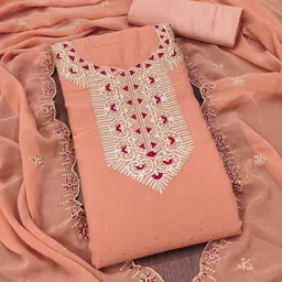 Panzora Embroidered Unstitched Dress Material-image-83