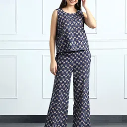 Moda Rapido Printed Top With Trousers Co-Ords-image-12