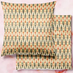 ArtzFolio Multicoloured Set of 2 Velvet Square Cushion Covers-15