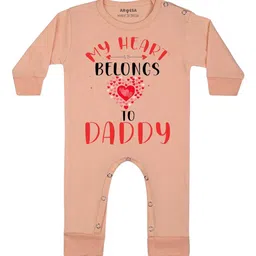 Arvesa My Heart Belongs To Daddy Printed Bodysuit-image-73